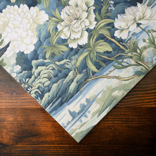 Seda Papel de tono de patrón floral de Chinoiserie