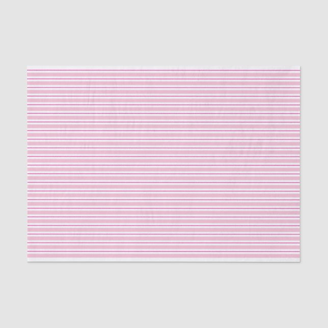 Seda Papel de tono de patrón rayado rosado (Anverso)