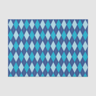 Seda Papel de tono del patrón azul argla
