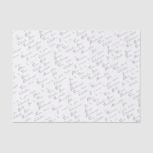 Seda Papel de tono del patrón de desconexión de guiones