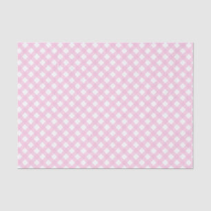 Seda Papel de tono del patrón de Gingham rosa suave