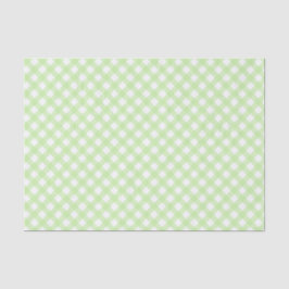 Seda Papel de tono del patrón de Gingham verde suave