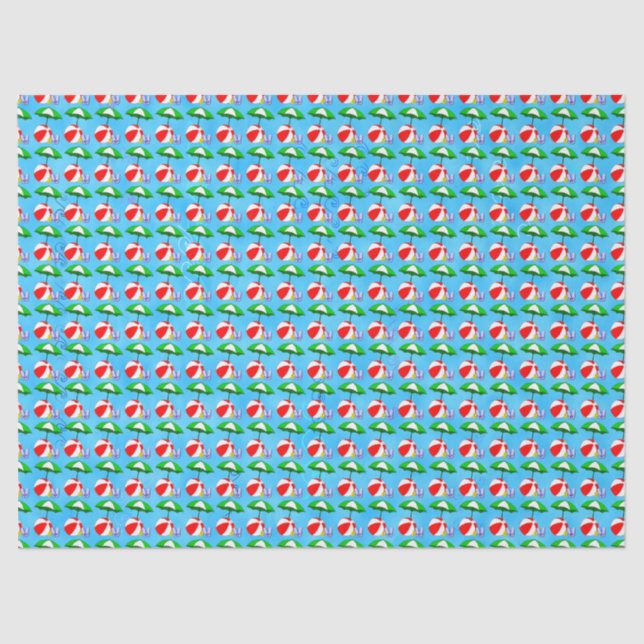 Seda Papel de tono del patrón de juguetes de la piscina (Anverso)