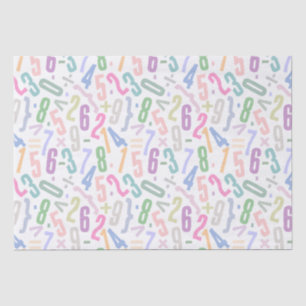 Seda Papel de tono del patrón de número de diseño