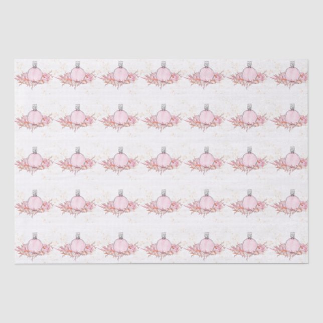 Seda Papel de tono del patrón de perfumes florales (Anverso)
