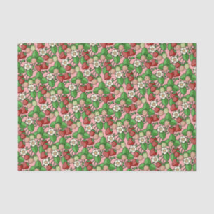 Seda Papel de tono del patrón de vino de fresa