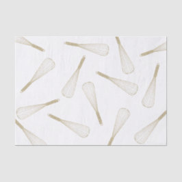 Seda Papel de tono del patrón Whisk del Purpurina Gold