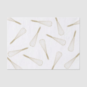 Seda Papel de tono del patrón Whisk del Purpurina Gold