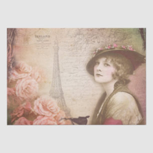 Seda Papel de tono desconsolador de la dama victoriana