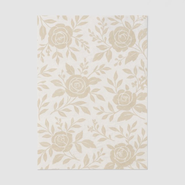 Seda Papel de tono elegante de Rosa beige de desconchad (Anverso)