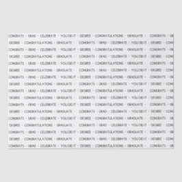 Seda Papel de tono moderno de graduación