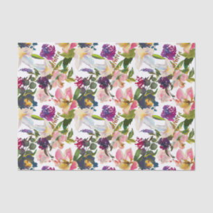 Seda Papel de tono morado de la piel de los lirios rosa