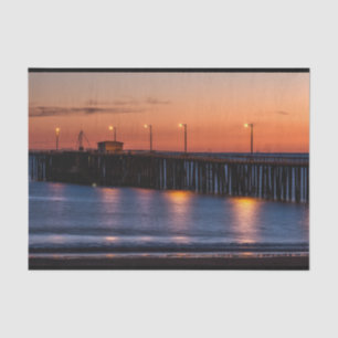 Seda Papel de tono panorámico de Pismo Beach Sunset