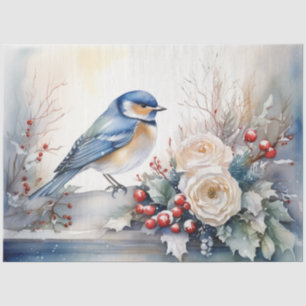 Seda Papel de tono para aves de invierno
