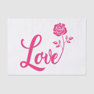 Seda Papel de tono para siempre de San Valentín