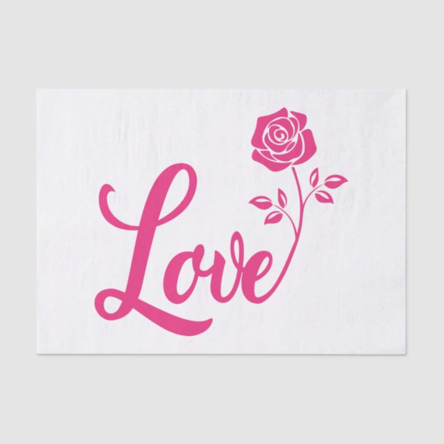 Seda Papel de tono para siempre de San Valentín (Anverso)