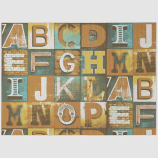 Seda Papel de tono retro de tipografía de letras