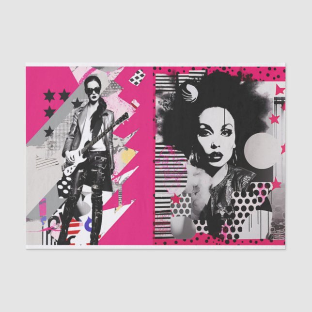 Seda Papel de tono rosado de Neo Pop (Anverso)