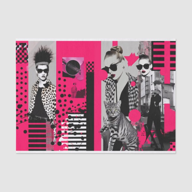 Seda Papel de tono rosado de Neo Pop (Anverso)