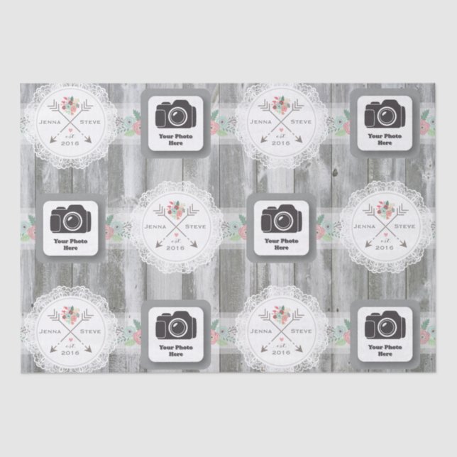 Seda Papel de tono ruso Boda (Anverso)