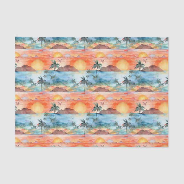 Seda Papel de verano de Palm (Anverso)