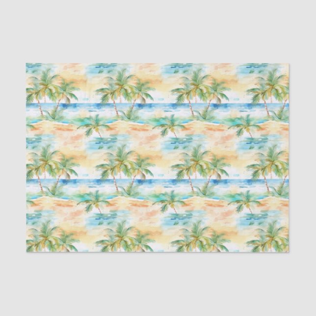 Seda Papel de verano de Palm (Anverso)
