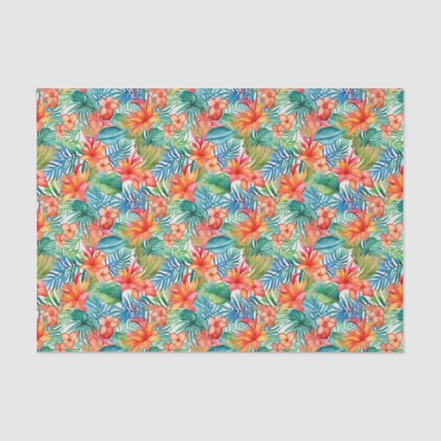Seda Papel de verano tropical (Anverso)