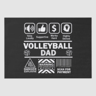 Seda Papel de voleibol con contenido gracioso de padre