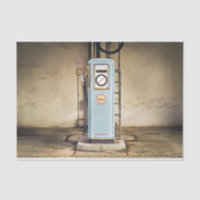 Papel decoupage de antigua bomba de gasolina, Esta