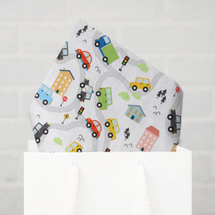 Seda Papel decoupage de coches y camiones, Transporte