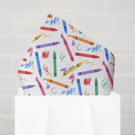 Seda Papel decoupage de crayones, arte escolar