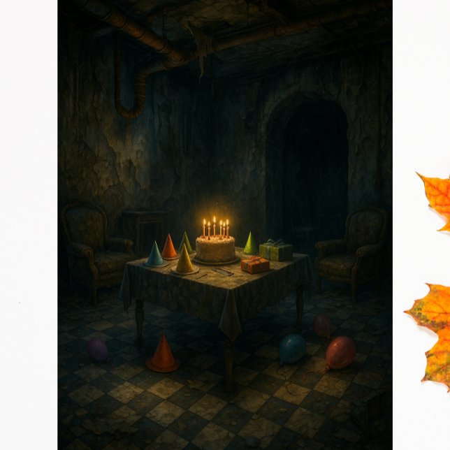 Seda Papel decoupage de cumpleaños abandonado de Hallow (Subido por el creador)