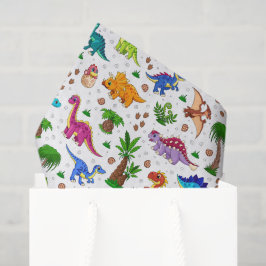 Seda Papel decoupage de dinosaurio, Pañuelo de cumpleañ