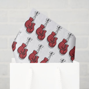 Seda Papel decoupage de guantes de boxeo, Noche de pele