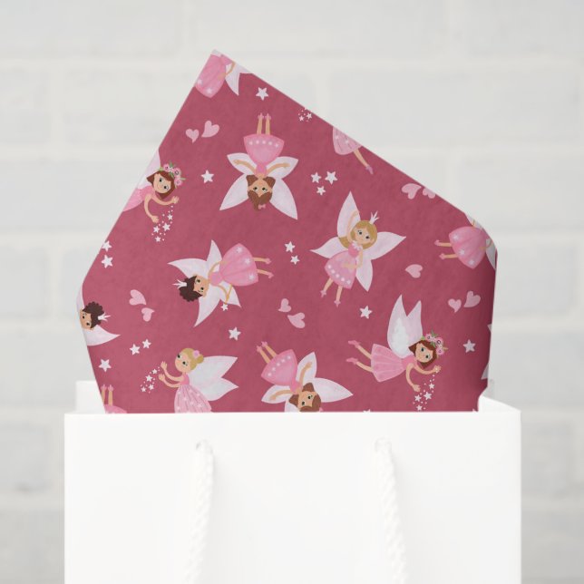 Seda Papel decoupage de hadas, mágico pixie (Bolsa de regalo)
