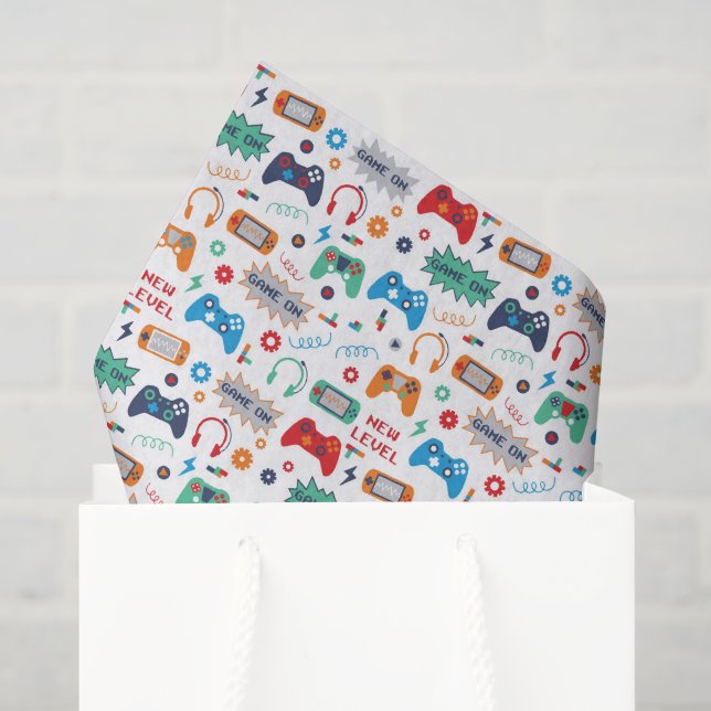 Seda Papel decoupage de juegos, videojuegos (Bolsa de regalo)