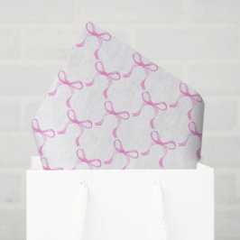 Seda Papel decoupage de lazos rosados, Baby Shower