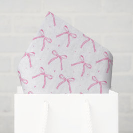 Seda Papel decoupage de lazos rosados, Baby Shower