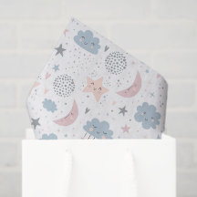 Papel decoupage de luna estrellas nubes, Celestial