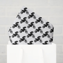 Seda Papel decoupage de Motocross, Bicicleta de tierra 