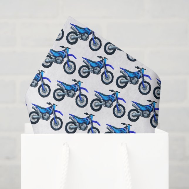 Seda Papel decoupage de Motocross, Pañuelo de Bicicleta (Bolsa de regalo)