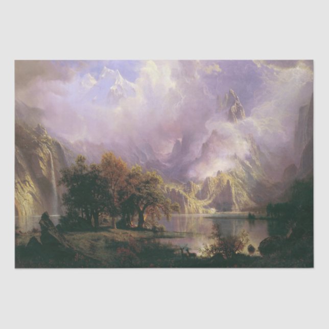 Seda Papel del árbol de la vida silvestre Bierstadt Roc (Anverso)