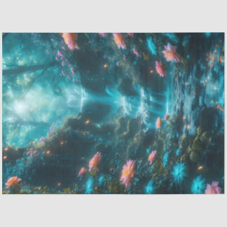 Seda Papel del tapete de la cascada de luciérnagas