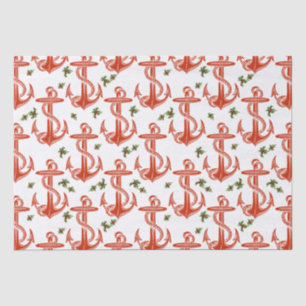 Seda Papel del tapete de los Navidades rojos de los anc