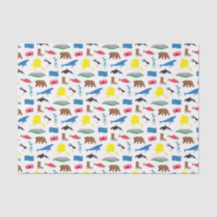 Seda Papel del tejido de Alaska