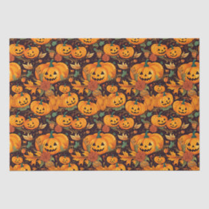Seda Papel del tejido de cosecha de calabaza de otoño