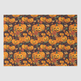 Seda Papel del tejido de cosecha de calabaza de otoño