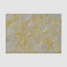 Seda Papel del tejido de enlace plateado