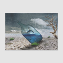 Seda Papel del tejido de la descomposición del desierto