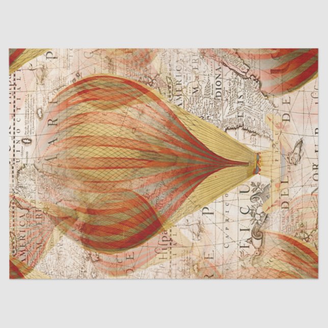 Seda Papel del tejido de la descomposición del mapa de  (Anverso)